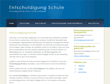 Tablet Screenshot of entschuldigung-schule.de